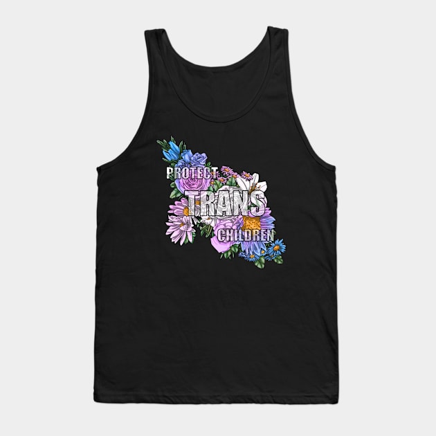 Protect Trans Children Tank Top by Art by Veya